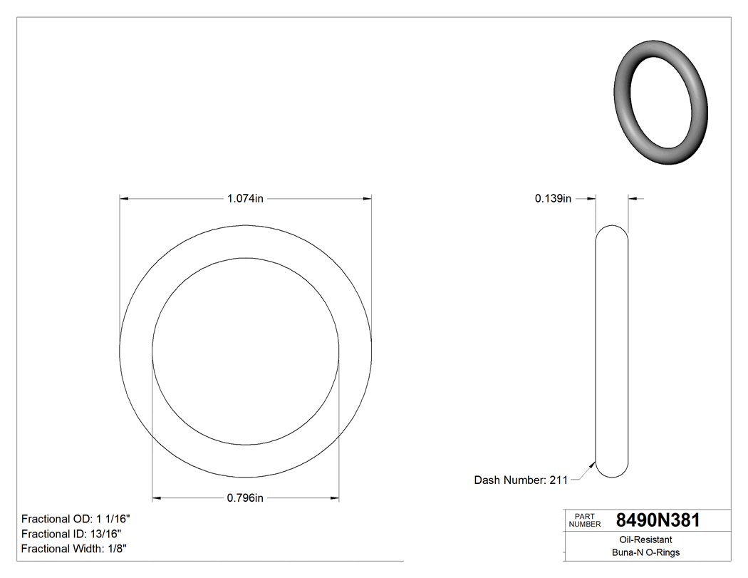 Technical drawing - 8490N38